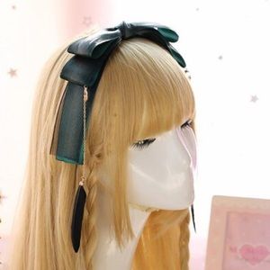 Gothic headband Lolita bow tie cosplay headdress